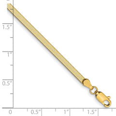 14k 2.5mm Silky Herringbone Chain - 4