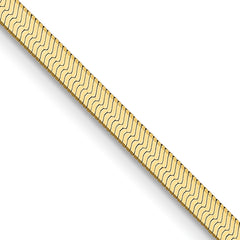 14k 2.5mm Silky Herringbone Chain - 2