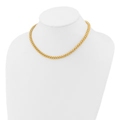 14k Polished 6mm 16 inch San Marco Necklace