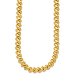 14k Polished 10mm 17 inch San Marco Necklace
