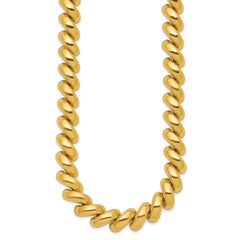 14k Polished 12mm 17 inch San Marco Necklace