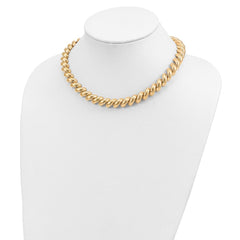 14k Polished 12mm 17 inch San Marco Necklace