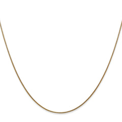14K 16 inch .8mm Round Snake with Lobster Clasp Chain