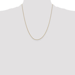 14K 22 inch .9mm Round Snake with Lobster Clasp Chain