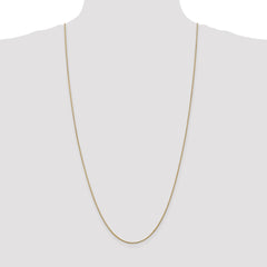 14K 30 inch 1.1mm Round Snake with Lobster Clasp Chain