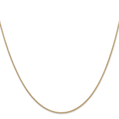 14K 30 inch 1.4mm Round Snake Lobster Clasp Chain