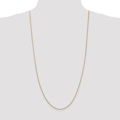 14K 30 inch 1.4mm Round Snake Lobster Clasp Chain