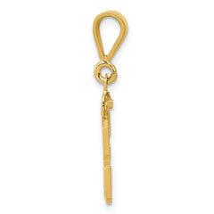 14k Small Polished Number 33 Charm - 2