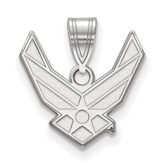 Sterling Silver Rhodium-plated LogoArt U.S. Air Force Medium Pendant