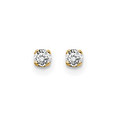 14ky .10ct. I2 K-L Diamond Stud Push-on Post Earrings