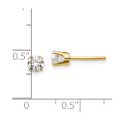 14ky .60ct. I2 K-L Diamond Stud Push-on Post Earrings