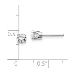 14kw .60ct I2 K-L Diamond Stud Push-on Post Earrings
