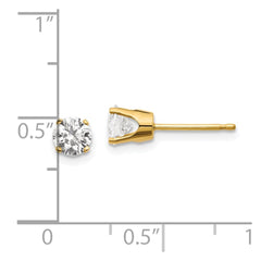 14ky .85ct. I2 K-L Diamond Stud Push-on Post Earrings