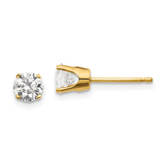 14ky .85ct. I2 K-L Diamond Stud Push-on Post Earrings
