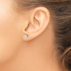 14kw .95ct I1 J-K Diamond Stud Push-on Post Earrings