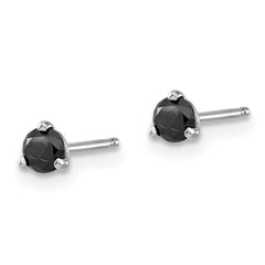 14kw 1/3ct Black Diamond Stud Earrings