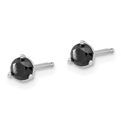14k White Gold 1/2ct Black Diamond Stud Earrings