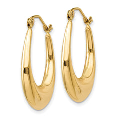 14k Polished Hoop Earrings - 5