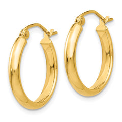 14k Polished Hoop Earring - 10