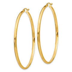 14k Polished Hoop Earring - 11