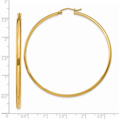 14k Polished Hoop Earring - 11