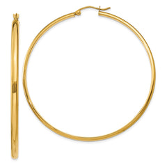 14k Polished Hoop Earring - 11