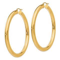 14k Polished 5mm Lightweight Hoop Earrings - 3