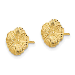 14K Flower Post Earrings