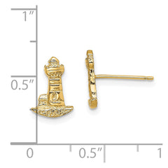 14K Lighthouse Post Earrings
