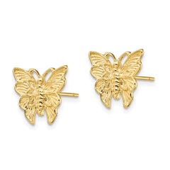 14K Polished Butterfly Post Earrings
