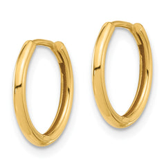14K Polished Hinged Hoop Earrings - 5