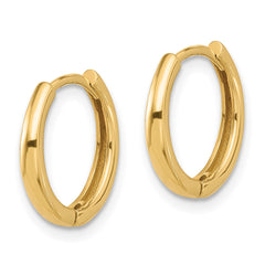 14K Polished Hinged Hoop Earrings - 4