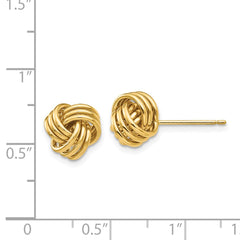 14k Polished Triple Knot Post Earrings