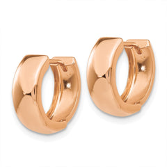14K Rose Gold Hinged Hoop Earrings - 2
