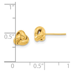 14k Gold Polished Love Knot Post Earrings - 2