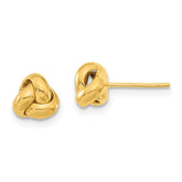 14k Gold Polished Love Knot Post Earrings - 2