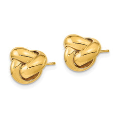 14k Polished Love Knot Post Earrings - 5