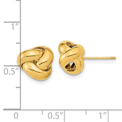 14k Polished Love Knot Post Earrings - 5