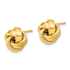 14k Polished Love Knot Post Earrings - 6