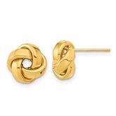 14k Polished Love Knot Post Earrings - 6