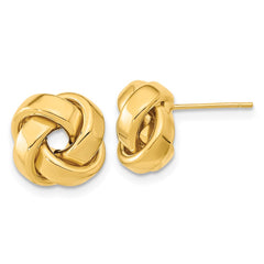 14k Polished Love Knot Post Earrings - 7