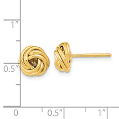14k Polished Love Knot Post Earrings