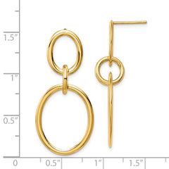 14K Yellow Gold Hoop Earrings