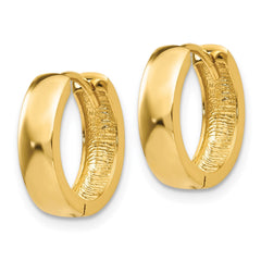 14k Round Hinged Hoop Earrings - 2