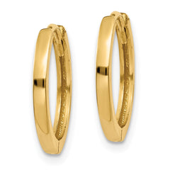14k Round Hinged Hoop Earrings - 12