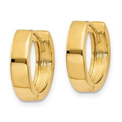14k Round Hinged Hoop Earrings - 10