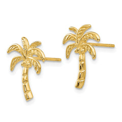 14k Palm Tree Post Earrings - 2