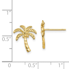 14k Palm Tree Post Earrings - 2