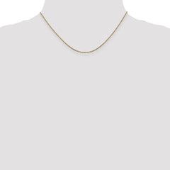14K 16 inch .95mm Twisted Box with Lobster Clasp Chain