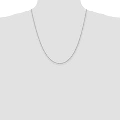 14K White Gold 22 inch 2mm Regular Rope with Lobster Clasp Chain